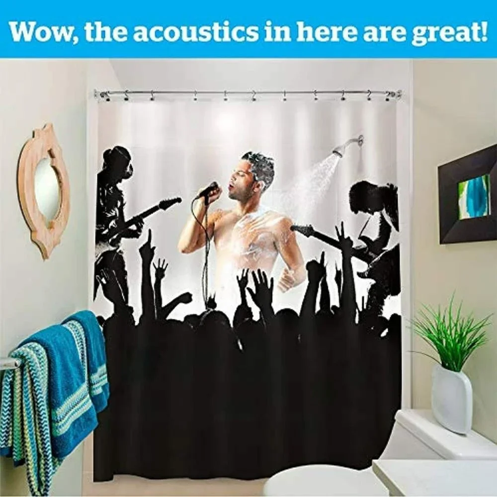 BigMouth Inc Shower Curtain (Rockstar) Bathroom Sh